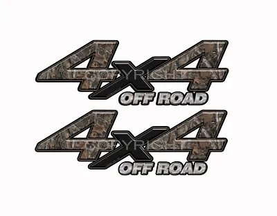 4X4 OFF ROAD WOODLAND GHOST Camo Decals Truck Stickers 2 Pack KM035ORBX • $13.99