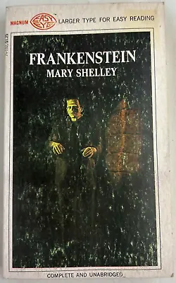 FRANKENSTEIN By Mary Shelley - Magnum Easy Eye- 1968 Paperback • $9