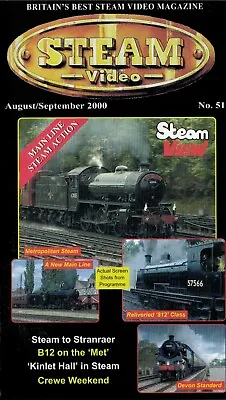 Steam Video No. 51- August/September 2000- PAL VHS Videotape With Digital Backup • $14