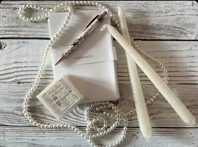 Vintage 1 Of A Kind: Pearl Necklace Taper Candles Italian Soap Pen Crane And Co • $9