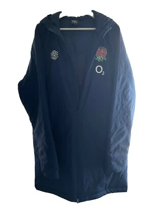 £30 • Buy RUGBY Umbro England Padded Longsleeve  Outdoor Clothing Mens Puffer Jacket Blue