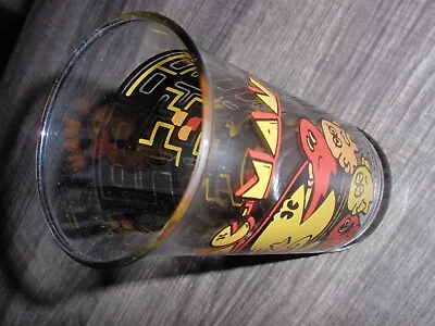 Pac-Man Glass Bally Midway Mfg. Co. 1982 5.3  Inches By 2.75  Inches 11 Ounces • $8