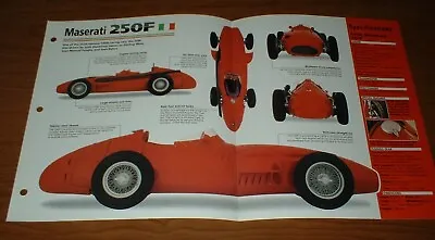 ★★1956 Maserati 250f Spec Sheet Brochure Photo Info Pamphlet 250 54-57★★ • $8.99