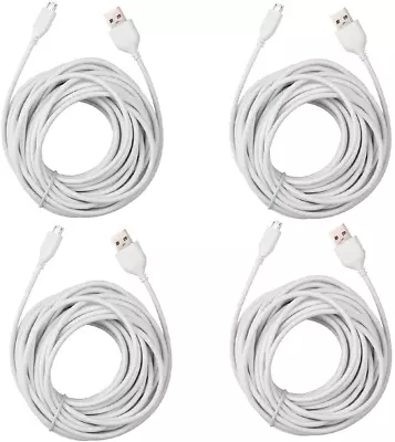 4-Pack Wyze Cam Cable 25Ft Micro Usb Extension Cord For Zmodo Blink Yi Home C • $25.88