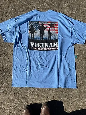 New Vietnam Veteran T-shirt Blue XL • $12