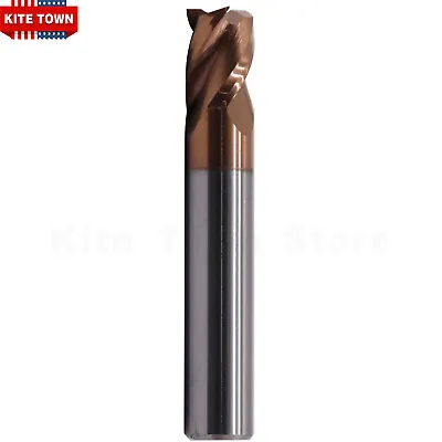 5/16  3 Flute 37° Helix  Carbide End Mill For Aluminum - Square End - ZRN Coated • $16.99