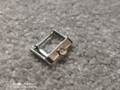 £50 • Buy NOS Genuine 18mm Silver Buckle For Omega Watch Strap Band Black Brown