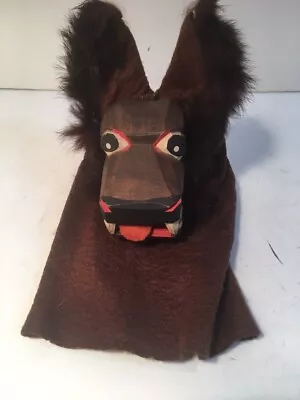 Antique Vintage Wood Carved German Wolf Hand  Puppet Werkstatt-lieselotte-hahn • $69