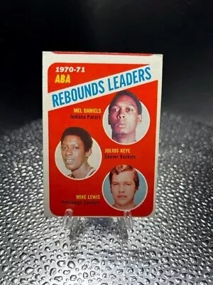 1971-72 Topps -League Leaders #150 Mel Daniels Mike Lewis Julius Keye (RC) EX+ • $6.20