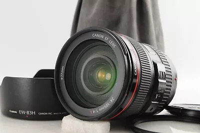 【N.Mint】Canon EF 24-105mm F/4L IS USM Standard Zoom Lens W/Caps Hood From JAPAN • $678.69