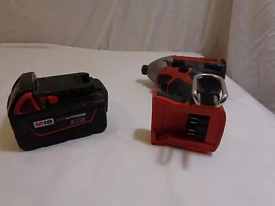 Milwaukee M18 Cordless 1/4  Imapct Driver W/xc Battery Only !! 2650-20 • $29.99