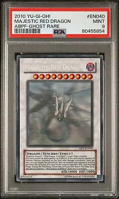 2010 Yugioh Abpf-en040 Majestic Red Dragon Ghost Rare Psa 9 Mint #80455854 • $149.90