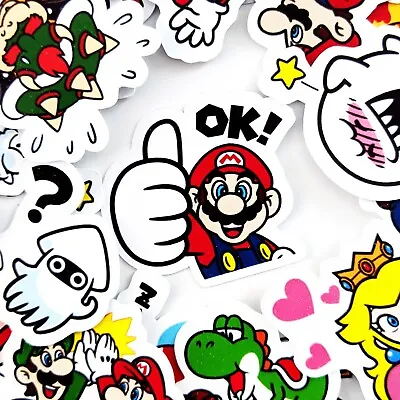 40 Super Mario Stickers Journal Stickers Diary Stickers Scrapbooking [USA] • $3.49