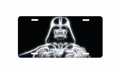 Star Wars Darth Vader Glowing Aluminum License Plate Tag Auto • $10.95