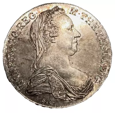 1780 Austria Maria Theresa Thaler Silver Coin WORLD SILVER KM# 388 • $19.60