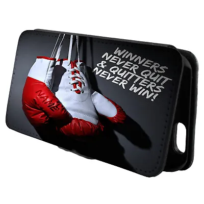 Personalised Boxing IPhone Case Custom Boys Flip Phone Cover Wallet Gift JS01 • £12.95