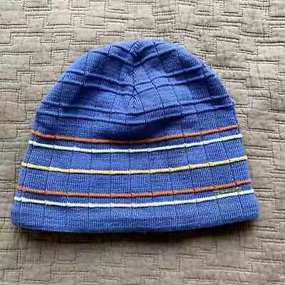 Bula Blue Beanie Hat Sriped Ribbed Textured BulaBula • $12.99