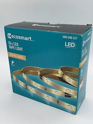 EcoSmart 16 Ft. Indoor Neutral White LED Strip Light • $10