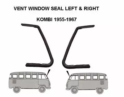 Vw Kombi Vent Window Seal Left And Right Split Bus 53-67 Pair  • $88.80