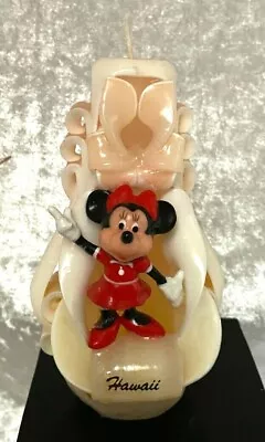 Carved Minnie Mouse Candle From Hawaii -    Lc • $4.75