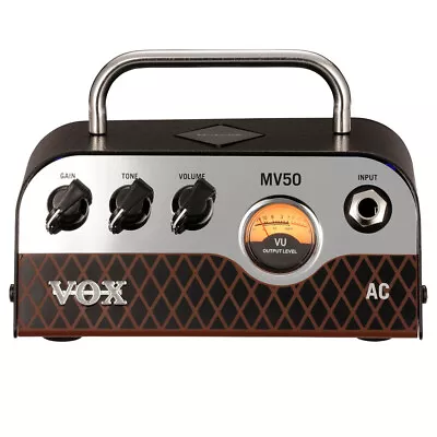 Vox MV50 AC 50-Watt 1-Ch Mini Solid State Tube Electric Guitar Amplifier Head • $197.99