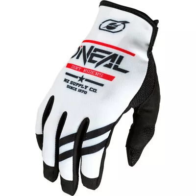 NEW Oneal Mayhem Squadron White/Black Dirt Bike Gloves • $20