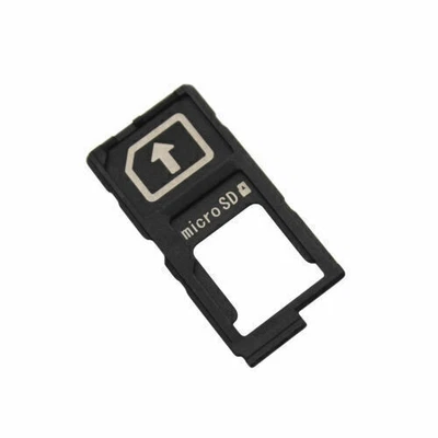 $11.49 • Buy Sim Card & Micro SD Card Memory Card Holder Tray For Sony Xperia Z3 Z4 Z5 Black