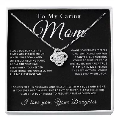 To My Carring Mom Love Knot Necklace Necklace Gift For Mother's Day • $17.99