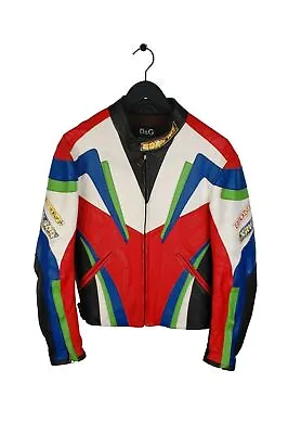 Dolce&Gabbana 2004 Runway D&G Leather Patchwork Multi Men Jacket Sz 34/48 (M) • £479