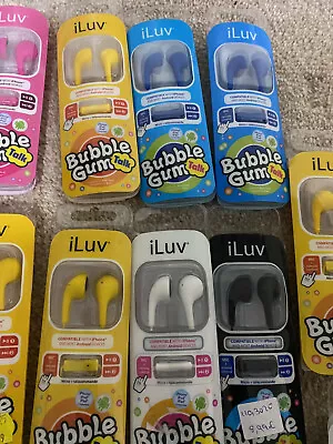 20 X Iluv Branded Earphones For Phones & Tablets Etc 3.5mm Jack With Mic New • £8