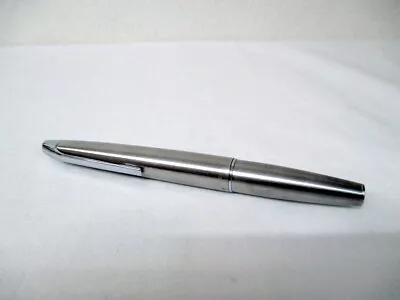 1974 PILOT MYU H774 Nib F Silver Stainless Steel Vintage Fountain Pen μ • $180