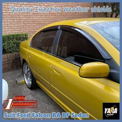 $48 • Buy For 02-08 Ford Falcon BA BF Sedan Injection Weathershields Weather Shields Tinte