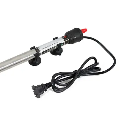 $20.45 • Buy Submersible StainlessSteel Fish Tank Aquarium 500W Heater Thermostat Thermometer