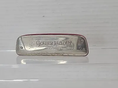 Vintage M. Hohner Golden Melody  Harmonica  (Key Of F) Working Asis For Resto • $19.95