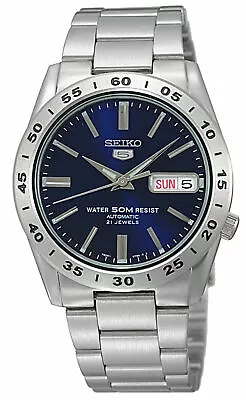 Seiko 5 Automatic Blue Dial Silver Steel Mens Watch SNKD99K1 • £159.99