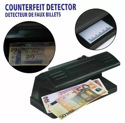 UV Blue Light Practical Counterfeit Bill Currency Fake Money Detector 2 Pin • £15.40