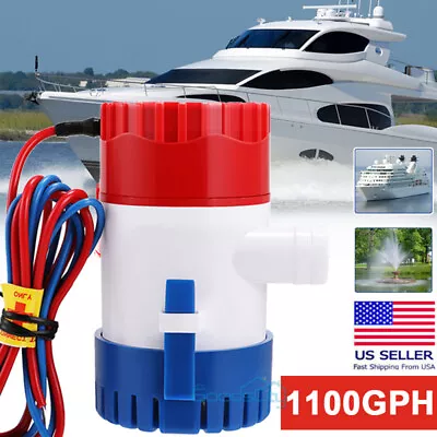 1100GPH 12V Automatic Submersible Bilge Water Pump Float Switch Boat Yacht • $14.89