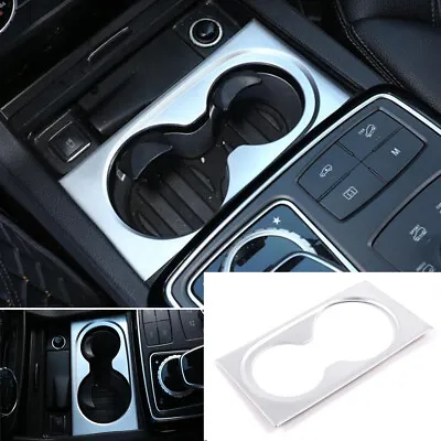 Silver ABS Central Control Cup Holder Panel Cover For Benz GL GLE GLS ML 2013-19 • $22.78