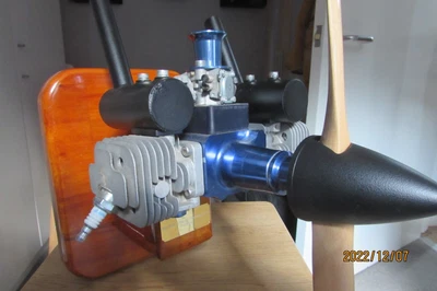 R/C YW Twin Gas Engine  48cc • £500