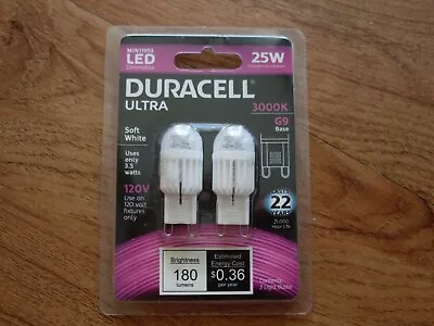 Duracell LED Dimmable G9 Light Bulb 3.5W (25W Halogen Equals) 30K-Warm White • $7.95