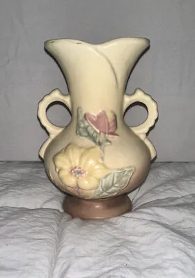 Vintage Hull Art Pottery 6-1/4  Vase Magnolia Yellow Flower • £28.92