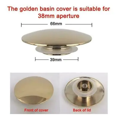 £5.80 • Buy 66mm Replacement Brass Basin Sink Waste Up Plug Cap Push Clack Click X1 J6S4