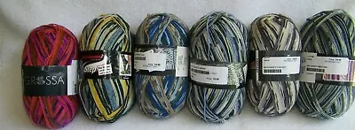 Lanna Grossa & Lang Self-Striping Wool Nylon Assorted Colors Sock Yarn  • $13.50