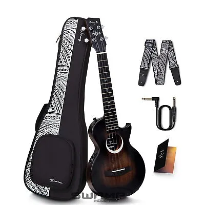 $649.99 • Buy Enya Taimane Moon Tenor 4-String Ukulele With AcousticPlus Pickup - Black
