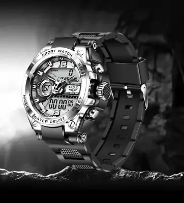 Waterproof Tactical Military Digital Sports Watch LED Backlight Wristwatch • $18.95