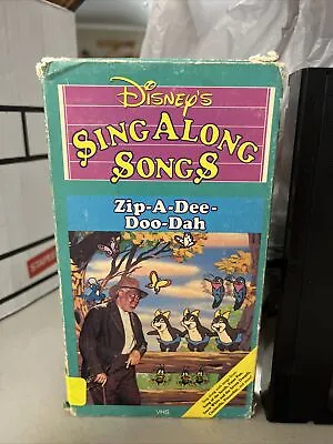 $10.50 • Buy VHS Disneys Sing Along Songs - Song Of The South: Zip-A-Dee-Doo-Dah (VHS, 1986)