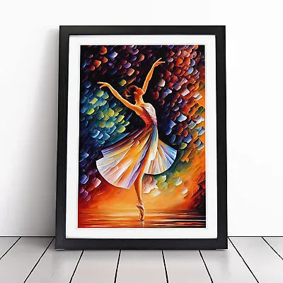 Ballerina Dancer No.4 Wall Art Print Framed Canvas Picture Poster Decor • £29.95
