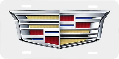 Cadillac Cts Escalade Xts Srx White Vehicle License Plate Auto Car Tag .040 Ga • $22.95