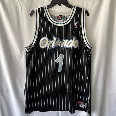 Orlando Magic Tracy McGrady Nike Pinstripe Black Jersey Men’s Sz XL+2” Fading #s • $26.59