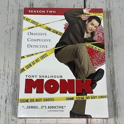 Monk - Season 2 Tony Shalhoub (DVD 2005 4-Disc Set) New Sealed! • $4.04